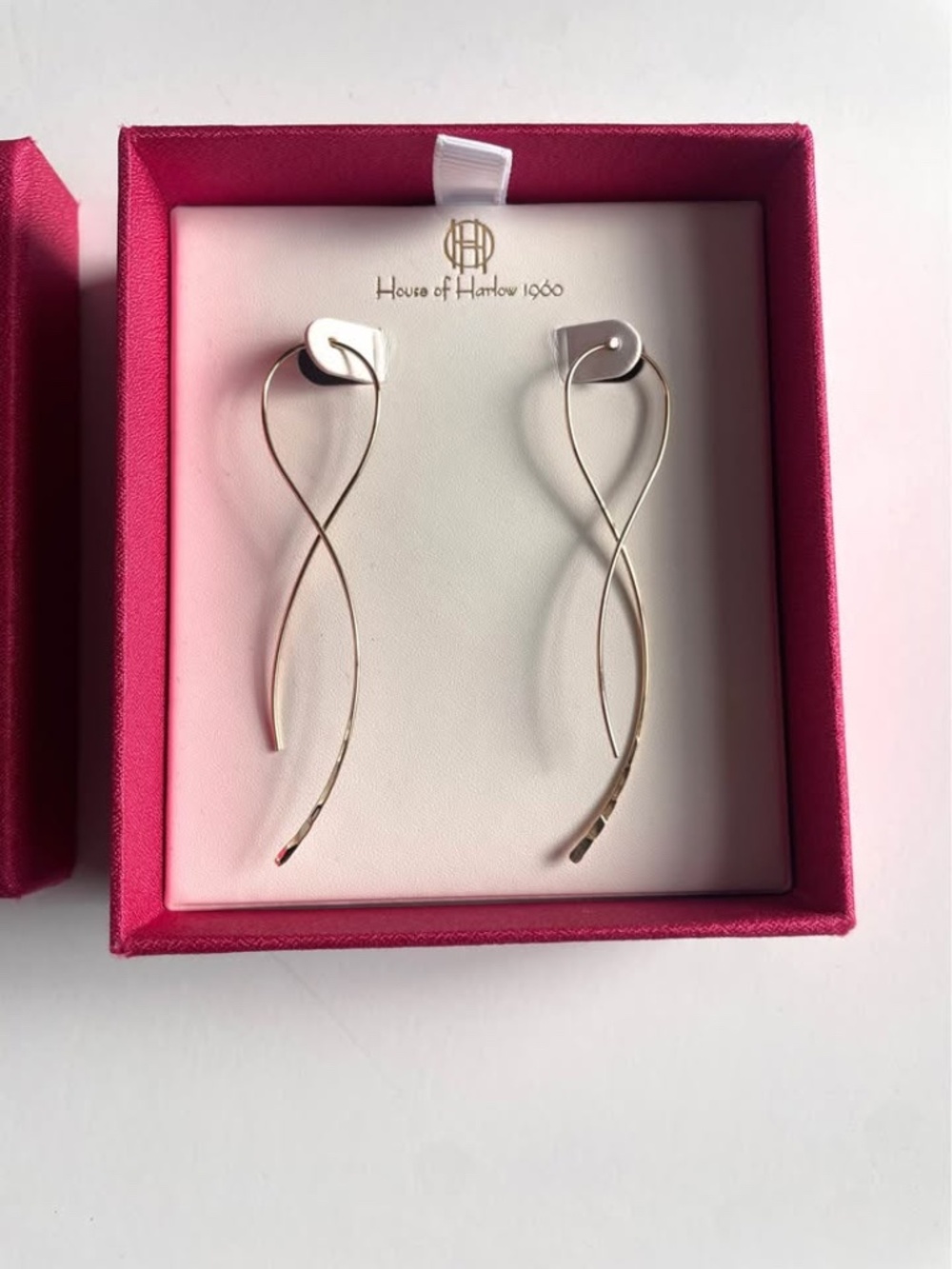 House of Harlow 1960 Gold Tone Twisted Wire Earrings